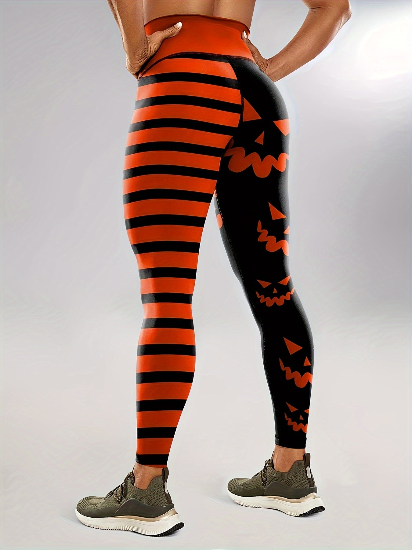 Women's Yoga Leggings With High Waist, Comfortable And Breathable, And Stretchy, Perfect For Outdoor Activities And Fitness, Halloween Print