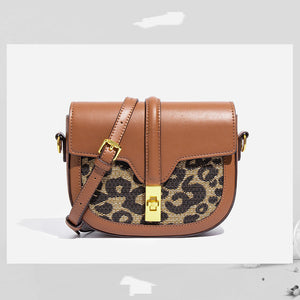 Small Bag Female Leopard Print Fashion Single Shoulder Lock Buckle Bag