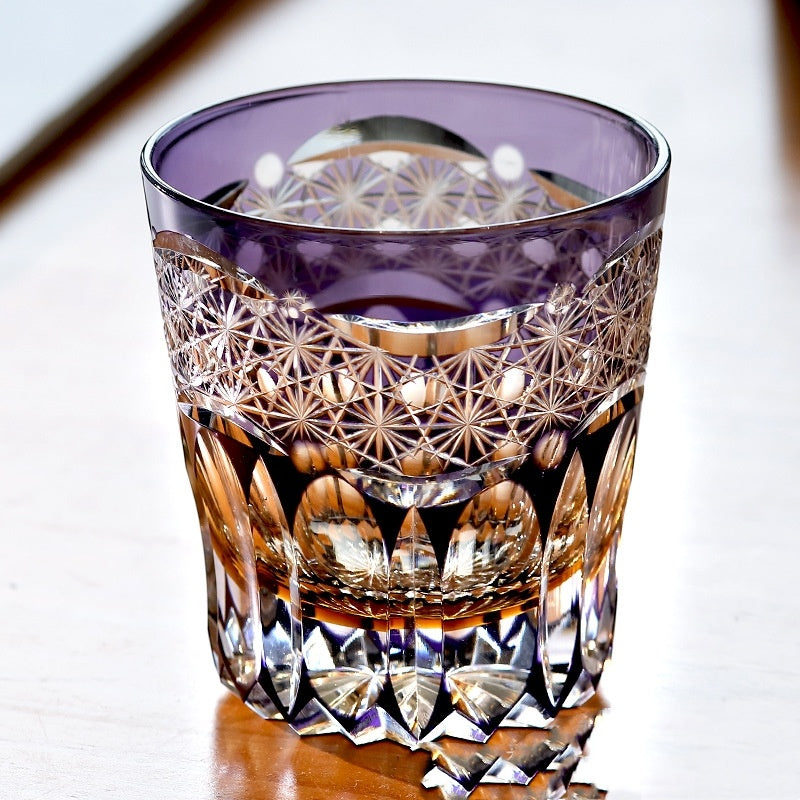 Hand Carved Crystal Glass Whiskey Glass-Aria Doejay