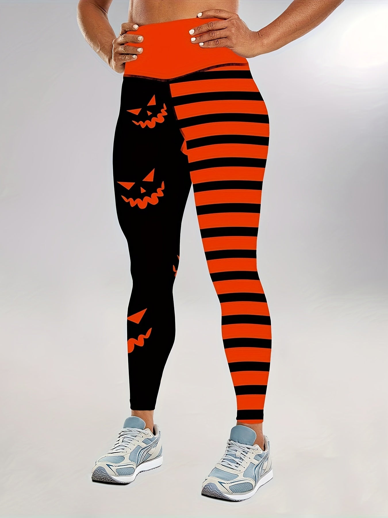 Women's Yoga Leggings With High Waist, Comfortable And Breathable, And Stretchy, Perfect For Outdoor Activities And Fitness, Halloween Print