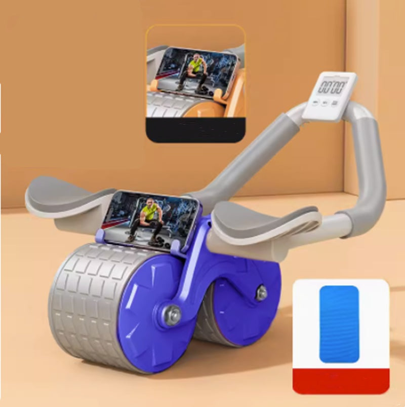 Beginner's Automatic Rebound Belly Wheel Fitness Equipment-Aria Doejay