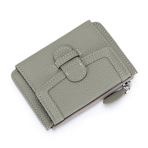 Fashion Ultra-thin Multifunctional Leather Multiple Card Slots Wallet