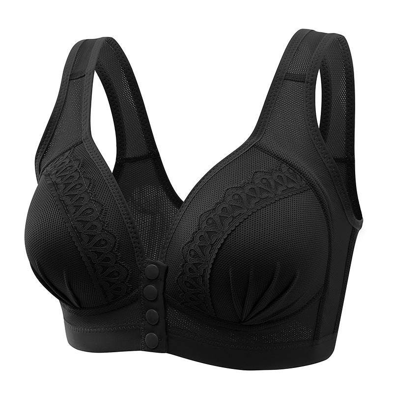 Bras For Women Front Closure Button Bra Wireless Bralette Push Up Brassiere Bra Tube Top Vest Underwear-Aria Doejay