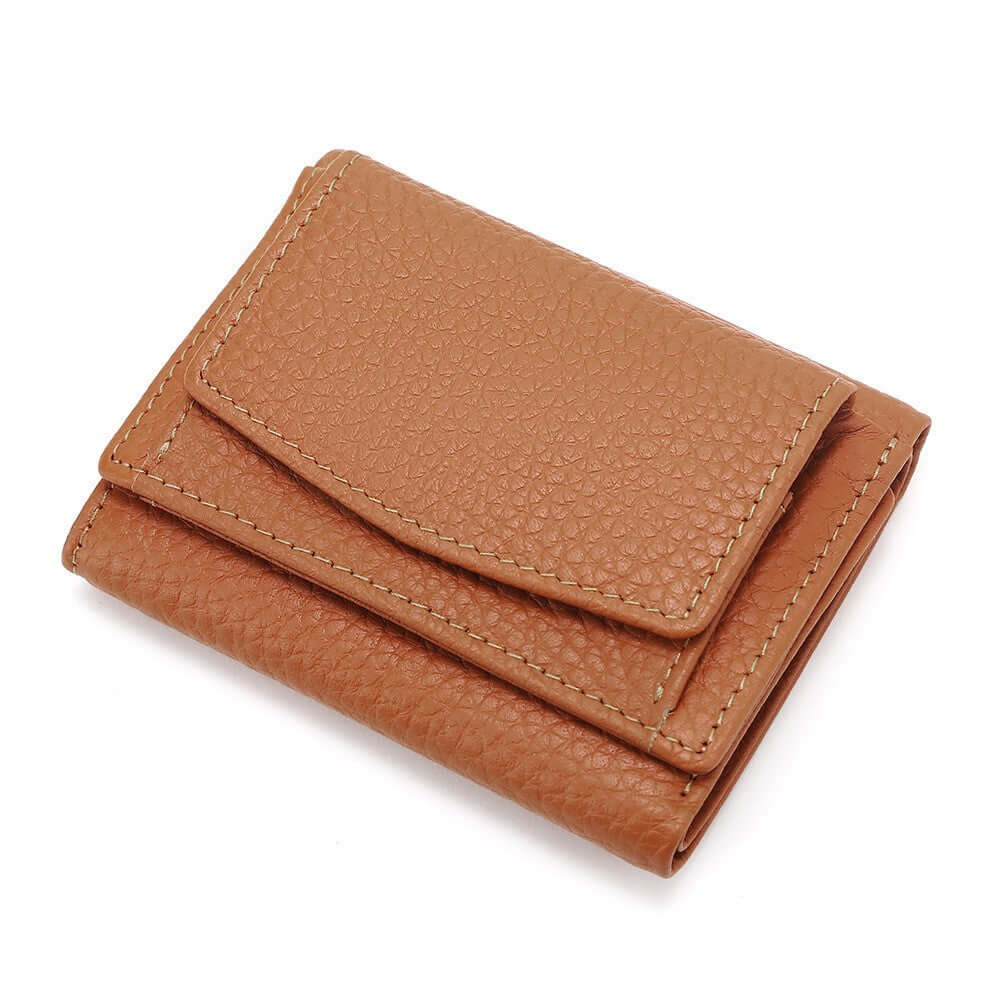 Minimalist And Creative Multi Card Mini Leather Wallet-Aria Doejay