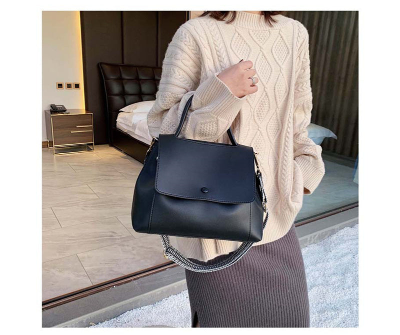 Large-capacity Bag Tide Simple Foreign Trade Texture Messenger Bag Western Fashion One-Shoulder Atmospheric Handbag