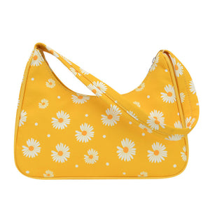 New Nylon Print Small Daisy Underarm Bag