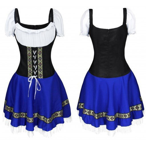 Halloween Maid Uniform Barmaid Dresses-Aria Doejay