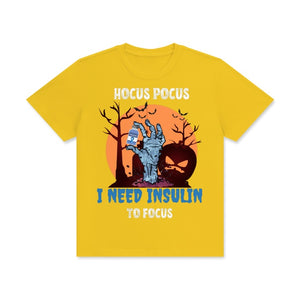 Halloween Diabetes T-shirt Short Sleeve