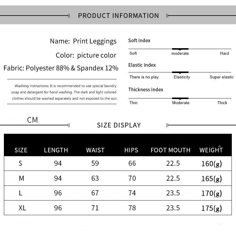 Hot-selling New Arrival Scale 3D Digital Printing Magic Color Slim-fit Pants European And American Sports Yoga Cropped Leggings-Aria Doejay